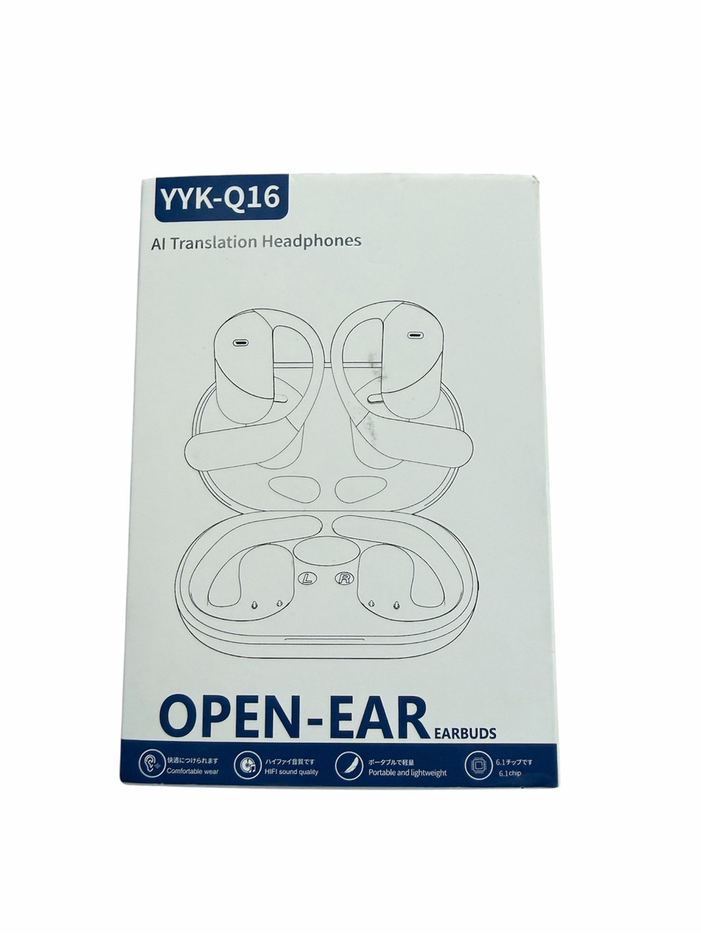 Paekole YYK-Q16 Open-Ear AI Translation Wireless Earbuds Bluetooth 6.1 Khaki